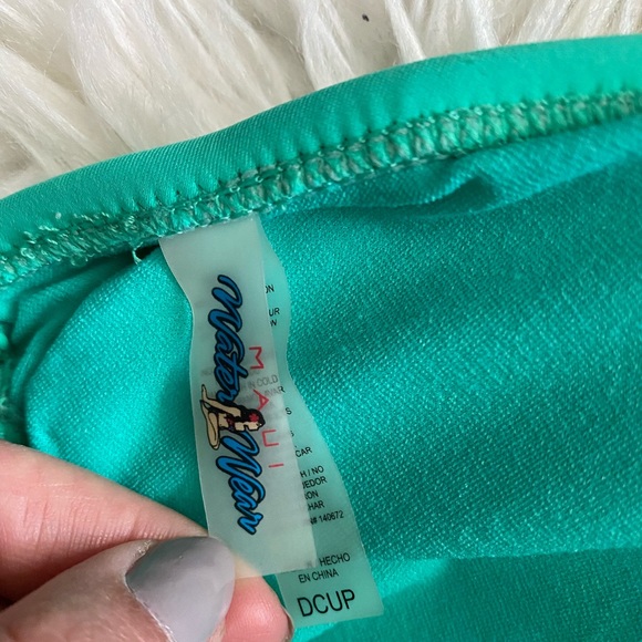 COPY - *HP!* bright green triangle bikini top - Picture 7 of 7